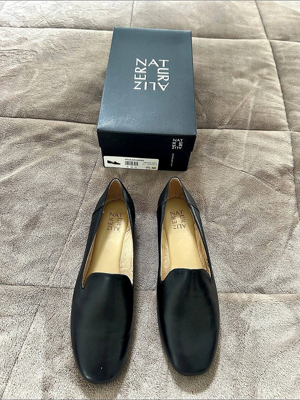 Naturalizer Kiri Leather Loafers Black US 9.5 M Like New